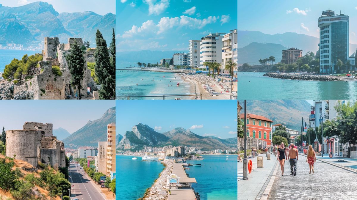 Vista panorámica de la costa de Albania, ideal para explorar qué ver en Albania en 5 días