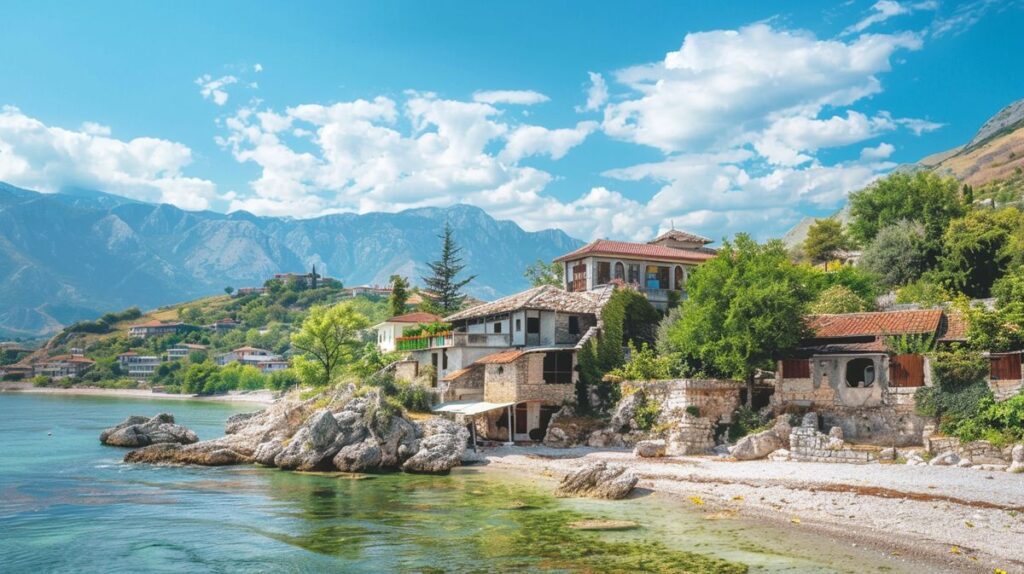 Vista panorámica de la costa de Albania, ideal para explorar qué ver en Albania en 10 días