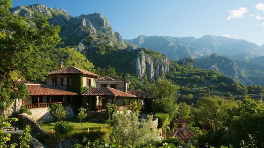 Vista panorámica de un hotel lujoso en Albania, ideal para decidir dónde alojarse en Albania